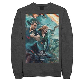 Men's Jurassic World Two Owen Claire Movie Poster Sweatshirt