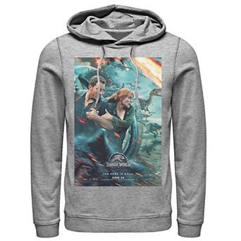 Men's Jurassic World Two Owen Claire Movie Poster Hoodie
