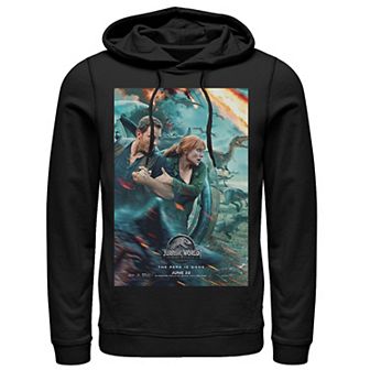 Men's Jurassic World Two Owen Claire Movie Poster Hoodie