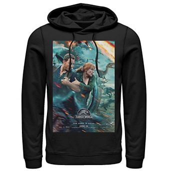 Men's Jurassic World Two Owen Claire Movie Poster Hoodie