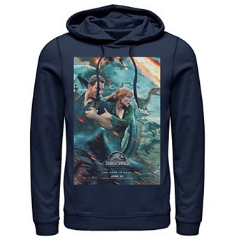 Men's Jurassic World Two Owen Claire Movie Poster Hoodie
