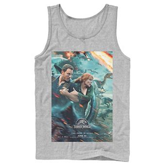 Men's Jurassic World Two Owen Claire Movie Poster Tank Top