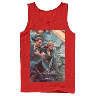 Men's Jurassic World Two Owen Claire Movie Poster Tank Top