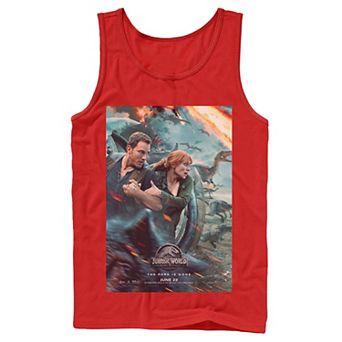Men's Jurassic World Two Owen Claire Movie Poster Tank Top