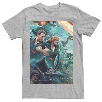 Men's Jurassic World Two Owen Claire Movie Poster Tee