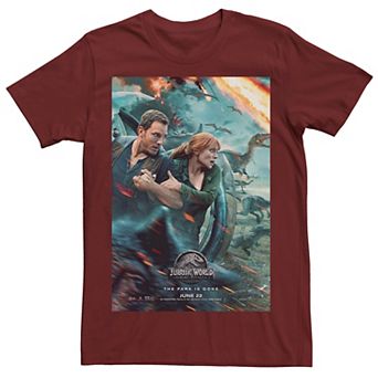 Men's Jurassic World Two Owen Claire Movie Poster Tee