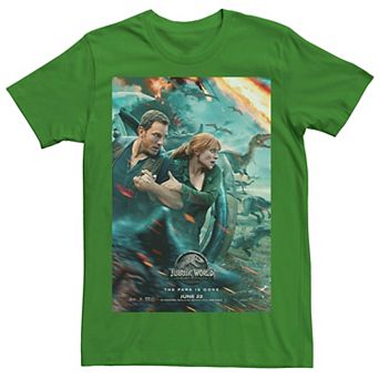Men's Jurassic World Two Owen Claire Movie Poster Tee