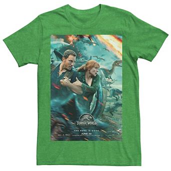 Men's Jurassic World Two Owen Claire Movie Poster Tee
