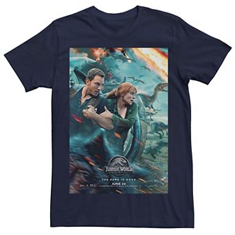 Men's Jurassic World Two Owen Claire Movie Poster Tee