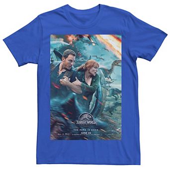 Men's Jurassic World Two Owen Claire Movie Poster Tee