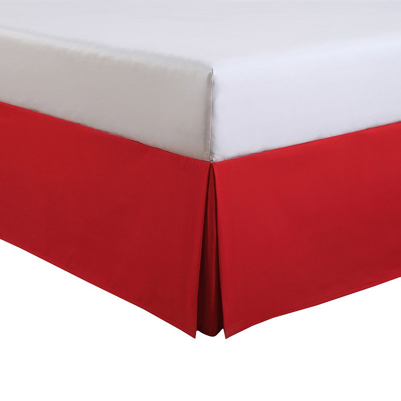 Luxury Hotel Kids Microfiber Bedskirt, Red, Twin