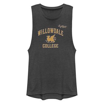 Juniors' Disney/Pixar Onward Willowdale College Logo Muscle Tank Top