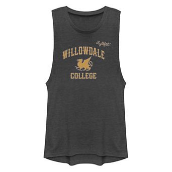 Juniors' Disney/Pixar Onward Willowdale College Logo Muscle Tank Top