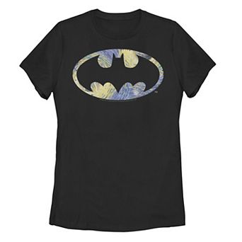 Juniors' Batman Starry Logo Tee