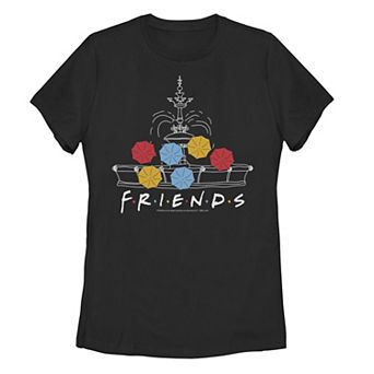 Juniors' Friends Umbrella & Fountain Graphic Tee