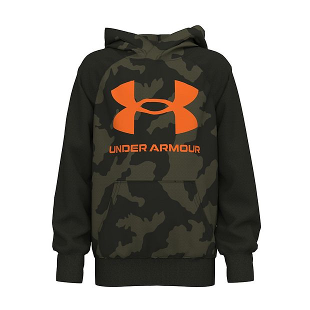 Ua big logo store camo hoodie