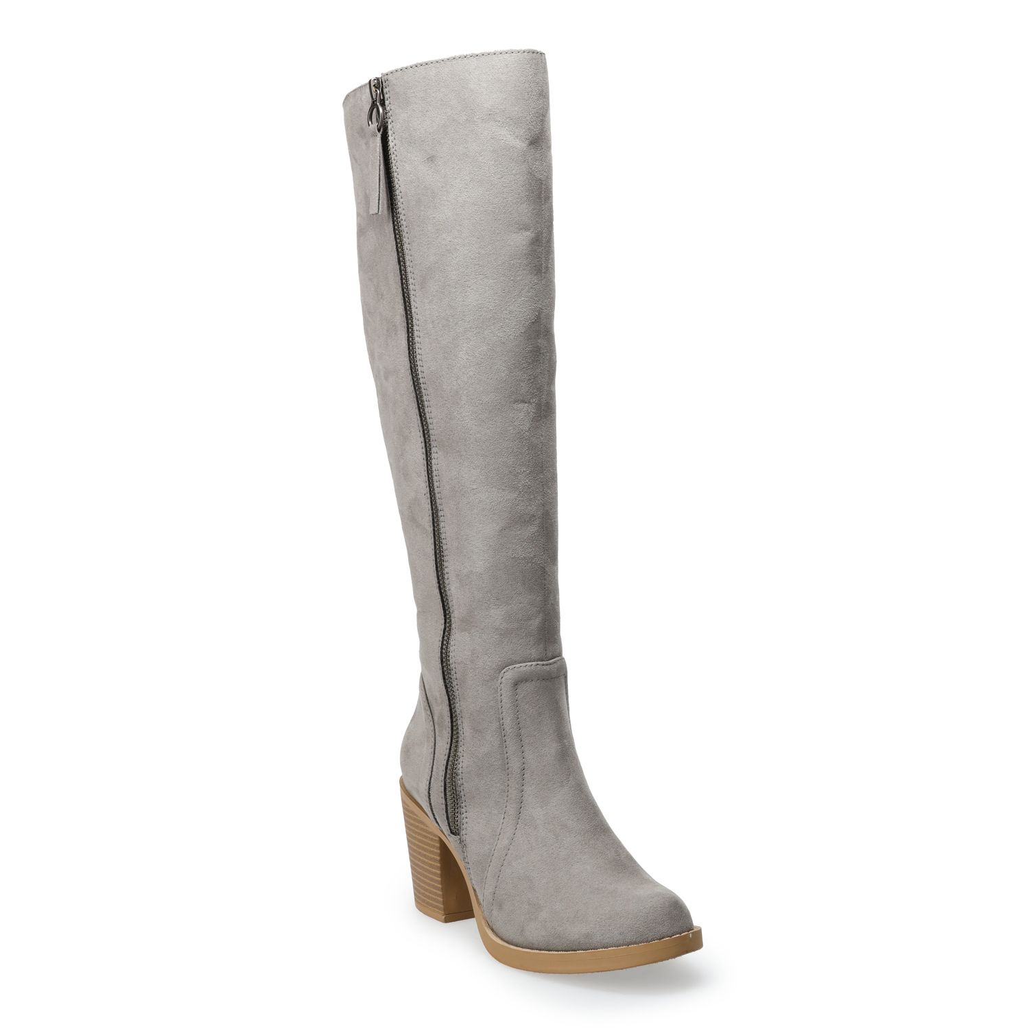 kohls womens grey boots