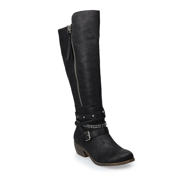 Kohls womens tall black boots store