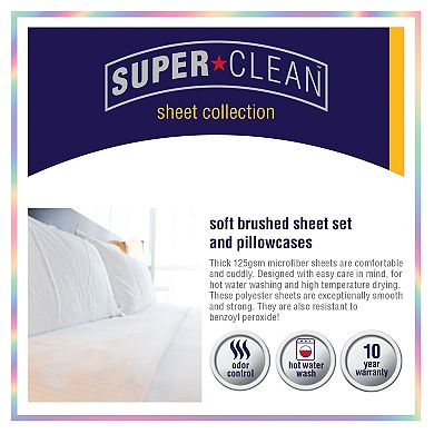 SuperClean Brushed Microfiber Sheet Set