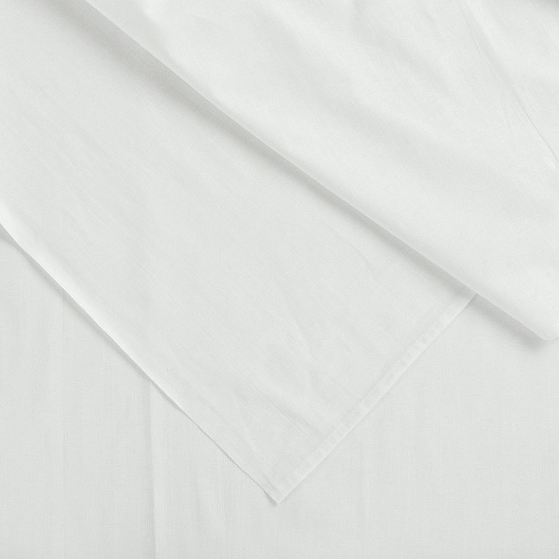 SuperClean Antimicrobial Sateen Cotton Sheet Set, White, FULL SET