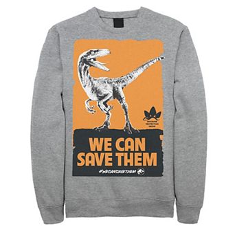 Men's Jurassic World We Can Save Them Poster Sweatshirt