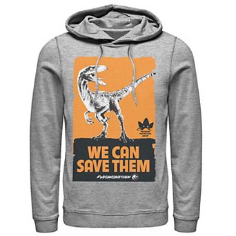 Men's Jurassic World We Can Save Them Poster Hoodie