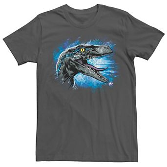 Men's Jurassic World Blue Raptor Splatter Tee