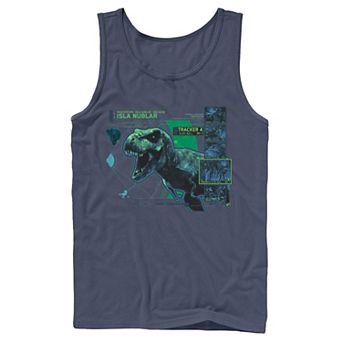 Men's Jurassic World T Rex Isla Nublar Tacker Tank Top