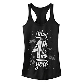 Juniors' May the 4th Be With You Graphic Tank Top
