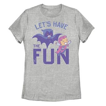 Juniors' DC Comics Teen Titans Go! Starfire Raven "Let's Have The Fun" Graphic Tee