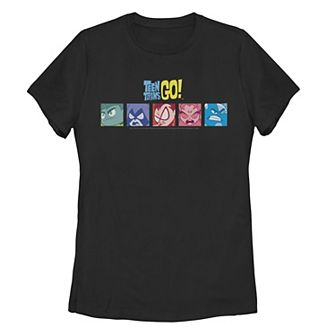 Juniors' DC Comics Teen Titans Go! Colorful Box Up Graphic Tee