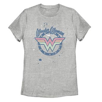 Juniors' DC Comics Wonder Woman Splatter Logo Graphic Tee