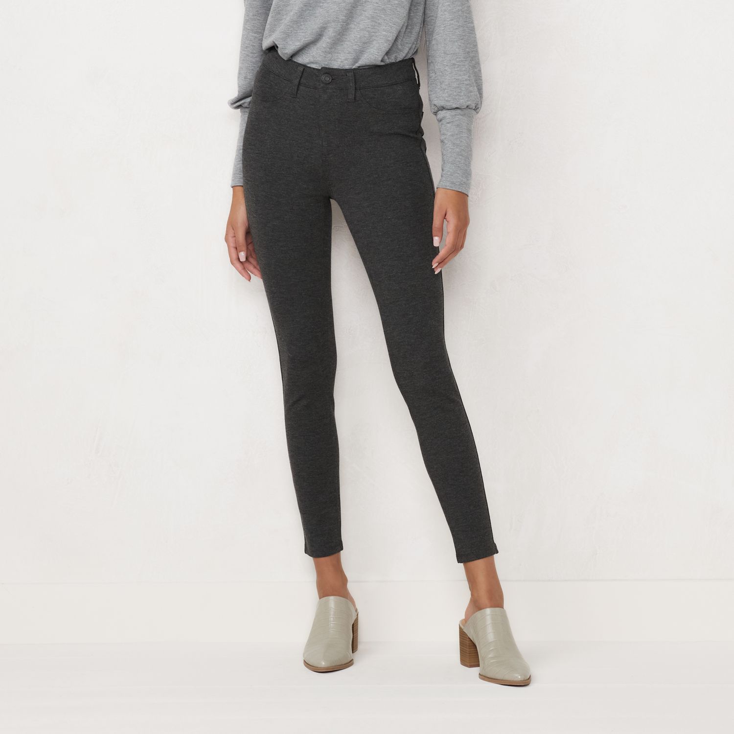 gray skinny pants