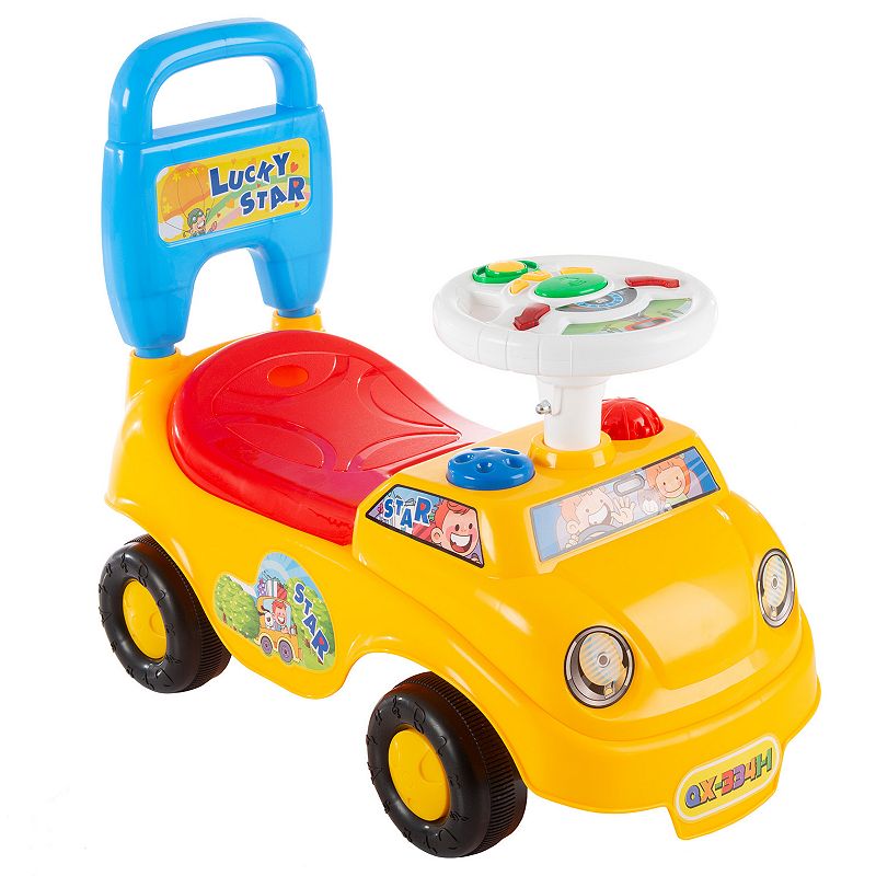 Lil Rider Ride-On Baby Walking Activity Car, Yellow