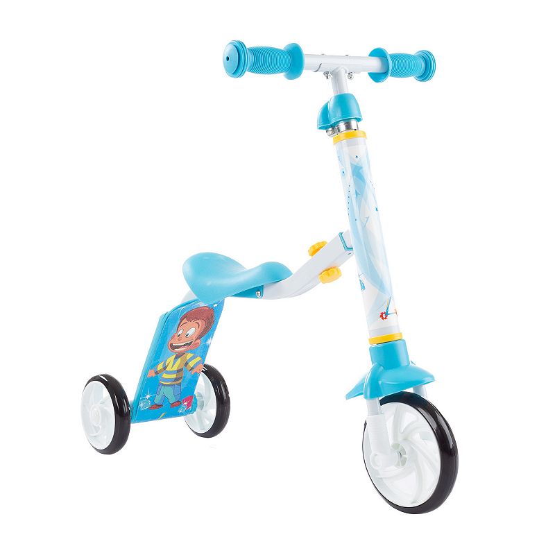 Lil Rider 2-in-1 Convertible Sit and Stand Scooter, Blue