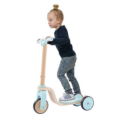 Lil' Rider Kids Wooden 3-Wheel Beginner Scooter