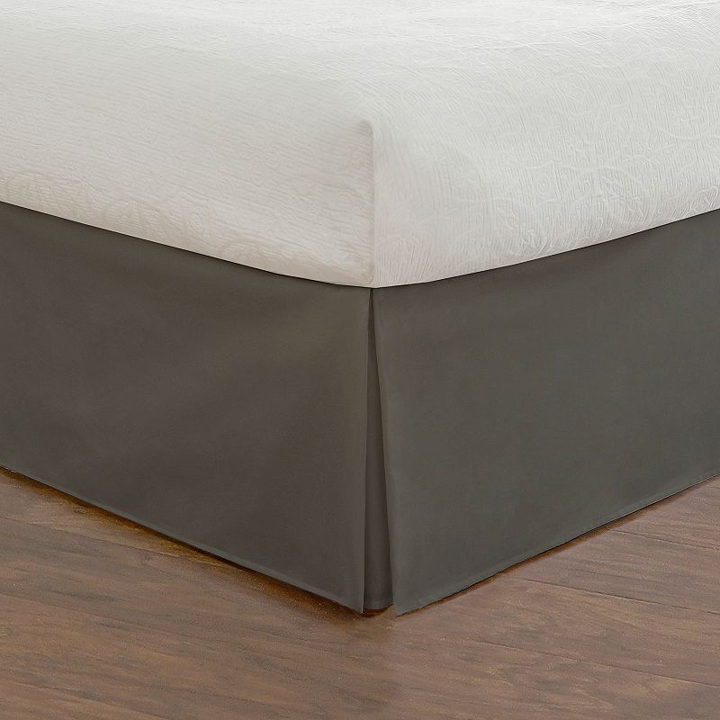 Todays Home Microfiber Tailored Bed Skirt, Grey, Twin XL