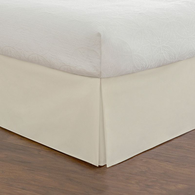 Todays Home Microfiber Tailored Bed Skirt, White, Full