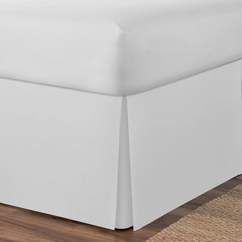 Todays Home Microfiber Tailored Bed Skirt, White, Twin XL