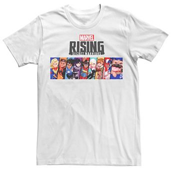 Men's Marvel Rising Secret Warriors Portrait Panel Logo Tee