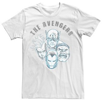 Men's Marvel Avengers Group Shot Circle Poster Tee