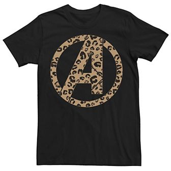 Men's Marvel Avengers Leopard Logo Fill Tee