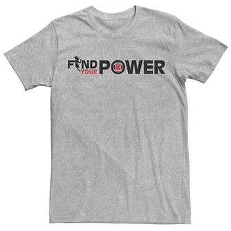 Men's Marvel Black Widow Find Your Power Text Tee