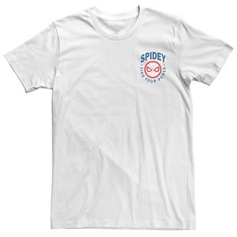 Men's Marvel Spider-Man Spidey Find Your Power Left Chest Tee