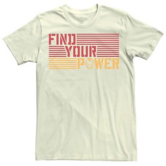 Men's Marvel Iron Man Find Your Power Striped Text Tee