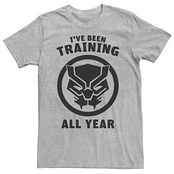 Men's Marvel Avengers Black Panther Training All Year Logo Tee
