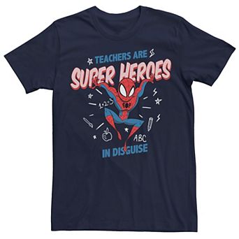 Men's Marvel Spider-Man Teachers Are Super Heroes Tee