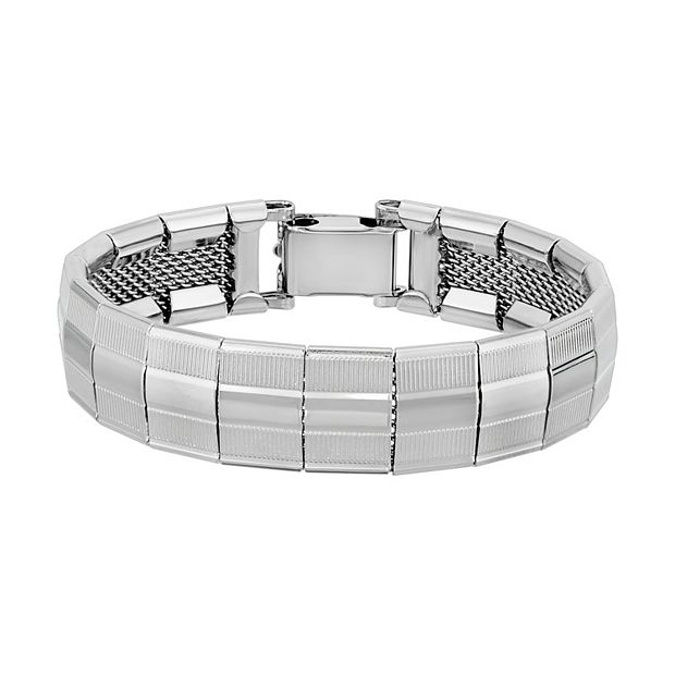 Kohls mens silver on sale bracelets