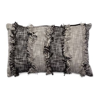 Tempo Home Mishka Textured Natural Oblong Throw Pillow