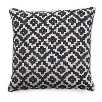 Tempo Home Jasmine Textured Blue Throw Pillow